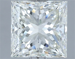Picture of Natural Diamond 3.03 Carats, Princess with  Cut, I Color, VVS2 Clarity and Certified by IGI