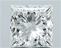 Natural Diamond 1.06 Carats, Princess with  Cut, H Color, VVS2 Clarity and Certified by GIA