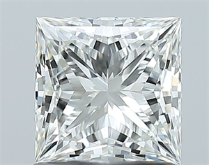 Picture of Natural Diamond 1.06 Carats, Princess with  Cut, H Color, VVS2 Clarity and Certified by GIA