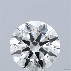 Picture of Natural Diamond 4.02 Carats, Round with Excellent Cut, K Color, SI2 Clarity and Certified by GIA