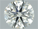 Natural Diamond 1.01 Carats, Round with Excellent Cut, J Color, SI1 Clarity and Certified by GIA
