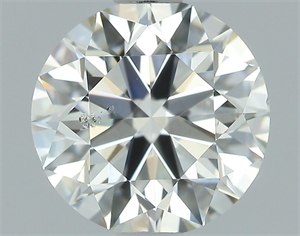 Picture of Natural Diamond 1.01 Carats, Round with Excellent Cut, J Color, SI1 Clarity and Certified by GIA