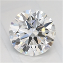Lab Grown Diamond 1.04 Carats, Round with Ideal Cut, D Color, VVS2 Clarity and Certified by IGI