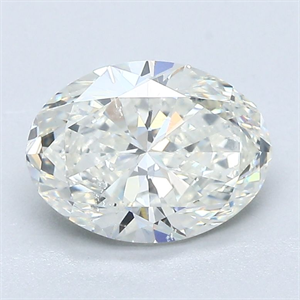 Picture of Natural Diamond 1.70 Carats, Oval with  Cut, J Color, SI1 Clarity and Certified by GIA