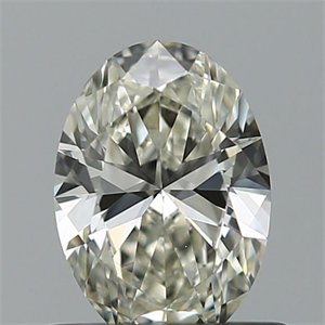 Picture of Natural Diamond 0.57 Carats, Oval with  Cut, I Color, VVS2 Clarity and Certified by IGI