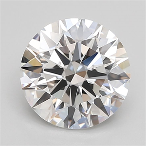 Picture of Lab Grown Diamond 2.99 Carats, Round with Excellent Cut, D Color, IF Clarity and Certified by GIA
