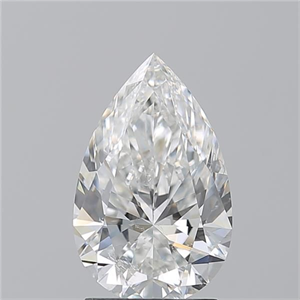 Picture of Natural Diamond 2.02 Carats, Pear with  Cut, F Color, SI2 Clarity and Certified by GIA