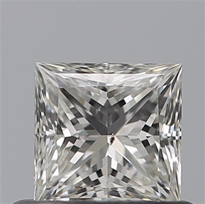 Picture of Natural Diamond 0.51 Carats, Princess with  Cut, H Color, SI2 Clarity and Certified by GIA