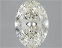 Natural Diamond 3.02 Carats, Oval with  Cut, J Color, VVS1 Clarity and Certified by IGI