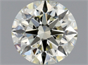 Natural Diamond 1.02 Carats, Round with Excellent Cut, K Color, VVS1 Clarity and Certified by IGI