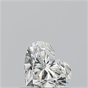 Natural Diamond 0.50 Carats, Heart with  Cut, I Color, VVS2 Clarity and Certified by GIA