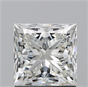 Natural Diamond 1.50 Carats, Princess with  Cut, J Color, VS1 Clarity and Certified by GIA
