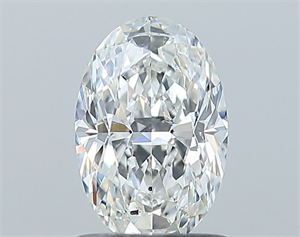Foto Diamante Natural 1.00 quilates, Ovalado , Color F, claridad SI1 y certificado GIA de