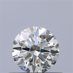 Picture of Natural Diamond 0.50 Carats, Round with Excellent Cut, I Color, VVS1 Clarity and Certified by IGI