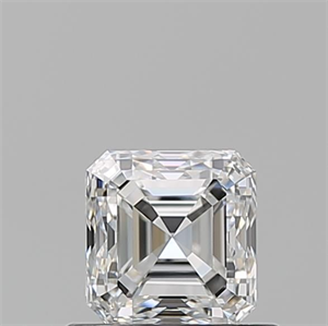 Foto Diamante Natural 0.70 quilates, Asscher , Color F, claridad VVS1 y certificado GIA de