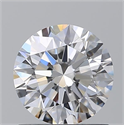 Natural Diamond 1.08 Carats, Round with Excellent Cut, D Color, VVS1 Clarity and Certified by GIA