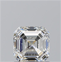Diamante Natural 1.01 quilates, Asscher , Color H, claridad VVS2 y certificado GIA