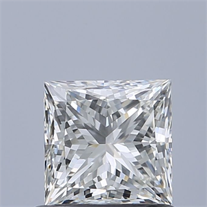 Picture of Natural Diamond 0.80 Carats, Princess with  Cut, H Color, IF Clarity and Certified by IGI