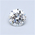 Diamante Natural 0.43 quilates, Redondo , Color D, claridad SI1 y certificado GIA