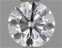 Natural Diamond 0.55 Carats, Round with Excellent Cut, E Color, SI1 Clarity and Certified by IGI