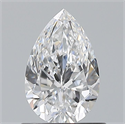 Natural Diamond 0.80 Carats, Pear with  Cut, D Color, VVS2 Clarity and Certified by GIA
