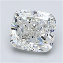 Natural Diamond 1.99 Carats, Cushion with  Cut, H Color, SI1 Clarity and Certified by GIA