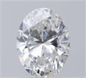 Natural Diamond 0.70 Carats, Oval with  Cut, F Color, SI2 Clarity and Certified by GIA