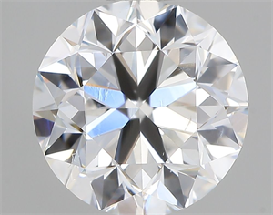 Picture of Natural Diamond 1.01 Carats, Round with Very Good Cut, F Color, SI1 Clarity and Certified by GIA