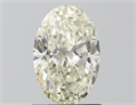 Natural Diamond 1.00 Carats, Oval with  Cut, L Color, VS2 Clarity and Certified by GIA