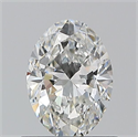 Diamante Natural 0.72 quilates, Ovalado , Color H, claridad VVS2 y certificado GIA