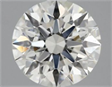 Natural Diamond 1.70 Carats, Round with Excellent Cut, H Color, SI1 Clarity and Certified by GIA