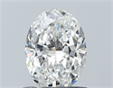 Diamante Natural 0.70 quilates, Ovalado , Color F, claridad SI1 y certificado GIA