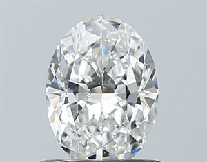 Foto Diamante Natural 0.70 quilates, Ovalado , Color F, claridad SI1 y certificado GIA de