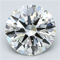 Diamante Natural 2.70 quilates, Redondo , Color H, claridad SI1 y certificado GIA