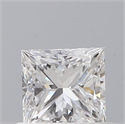 Diamante Natural 0.50 quilates, Princesa , Color D, claridad VS2 y certificado GIA