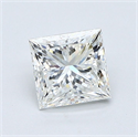 Diamante Natural 1.02 quilates, Princesa , Color H, claridad VVS2 y certificado GIA