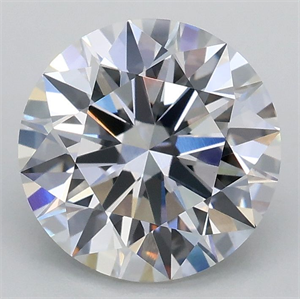 Picture of Lab Grown Diamond 2.08 Carats, Round with Ideal Cut, E Color, VS1 Clarity and Certified by IGI