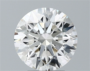 Picture of Lab Grown Diamond 2.57 Carats, Round with Excellent Cut, I Color, VS1 Clarity and Certified by GIA