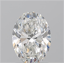 Natural Diamond 1.58 Carats, Oval with  Cut, G Color, SI1 Clarity and Certified by GIA