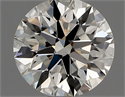 Diamante Natural 0.71 quilates, Redondo , Color J, claridad VVS1 y certificado GIA