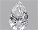 Natural Diamond 0.70 Carats, Pear with  Cut, D Color, SI1 Clarity and Certified by GIA