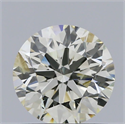 Natural Diamond 0.91 Carats, Round with Excellent Cut, K Color, SI2 Clarity and Certified by IGI