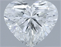 Natural Diamond 0.32 Carats, Heart with  Cut, G Color, VVS1 Clarity and Certified by GIA