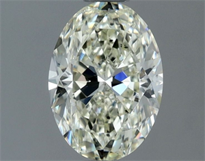 Picture of Natural Diamond 1.01 Carats, Oval with  Cut, K Color, SI1 Clarity and Certified by IGI