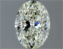Diamante Natural 1.01 quilates, Ovalado , Color K, claridad SI1 y certificado IGI