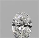 Natural Diamond 0.19 Carats, Oval with  Cut, H Color, VS1 Clarity and Certified by GIA