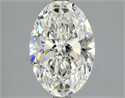 Natural Diamond 2.09 Carats, Oval with  Cut, H Color, VVS2 Clarity and Certified by GIA