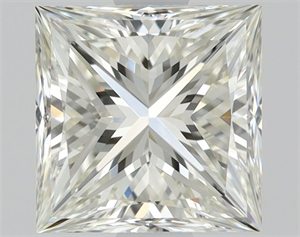 Picture of Natural Diamond 1.01 Carats, Princess with  Cut, J Color, VVS2 Clarity and Certified by GIA
