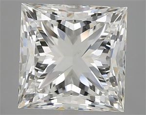 Picture of Natural Diamond 5.06 Carats, Princess with  Cut, I Color, VS2 Clarity and Certified by GIA