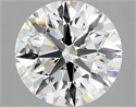Lab Grown Diamond 2.52 Carats, Round with Excellent Cut, E Color, VVS2 Clarity and Certified by IGI